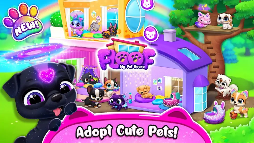 Download Floof - My Pet House MOD [Unlimited money/coins] + MOD [Menu] APK for Android
