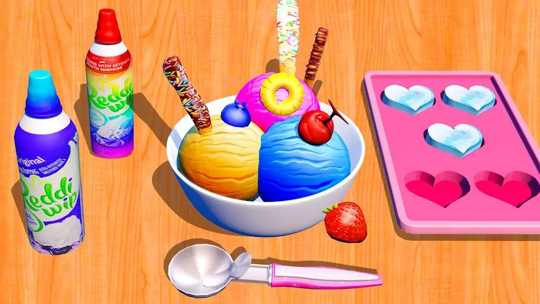 Download Ice Cream Games: Rainbow Maker MOD [Unlimited money/coins] + MOD [Menu] APK for Android