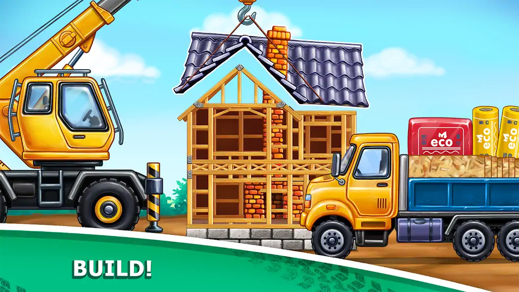 Download Truck games - build a house MOD [Unlimited money/coins] + MOD [Menu] APK for Android