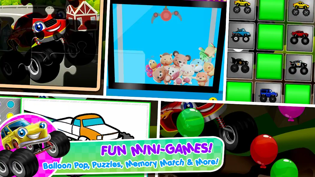 Download Monster Trucks Game for Kids 2 MOD [Unlimited money/coins] + MOD [Menu] APK for Android