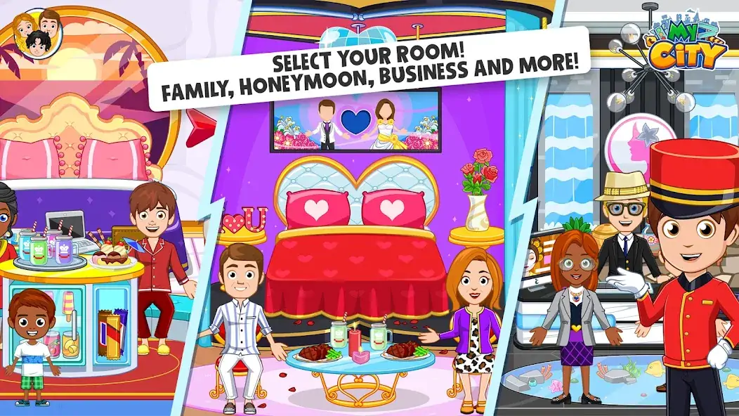 Download My City : Hotel MOD [Unlimited money/gems] + MOD [Menu] APK for Android