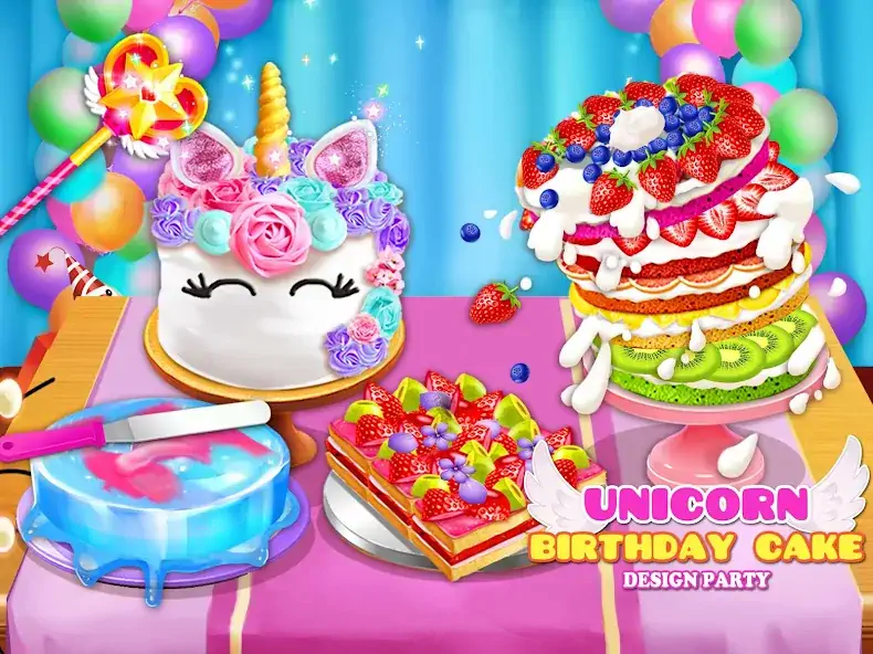 Download Birthday Cake Baking Design MOD [Unlimited money/gems] + MOD [Menu] APK for Android