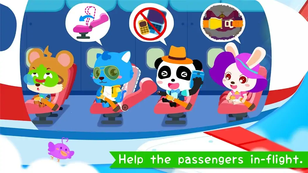 Download Baby Panda's Airport MOD [Unlimited money] + MOD [Menu] APK for Android