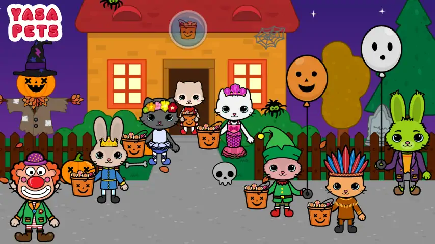 Download Yasa Pets Halloween MOD [Unlimited money/coins] + MOD [Menu] APK for Android
