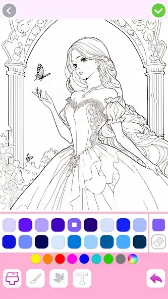 Download Princess Coloring:Drawing Game MOD [Unlimited money/coins] + MOD [Menu] APK for Android