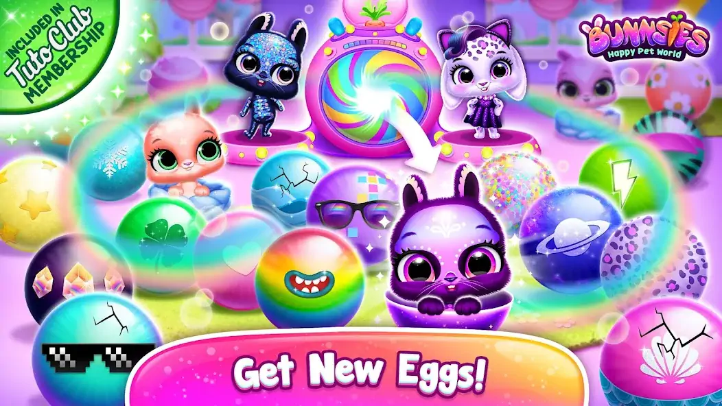 Download Bunnsies - Happy Pet World MOD [Unlimited money/gems] + MOD [Menu] APK for Android