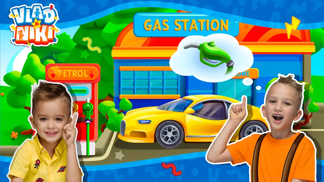 Download Vlad and Niki: Car Service MOD [Unlimited money/gems] + MOD [Menu] APK for Android
