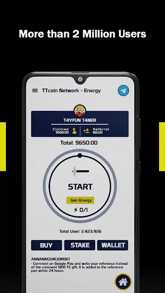 Download TTcoin Network - Energy MOD [Unlimited money] + MOD [Menu] APK for Android