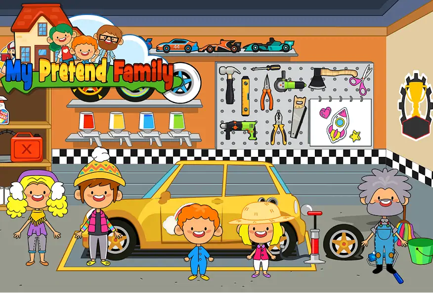 Download My Pretend Home & Family Town MOD [Unlimited money/gems] + MOD [Menu] APK for Android