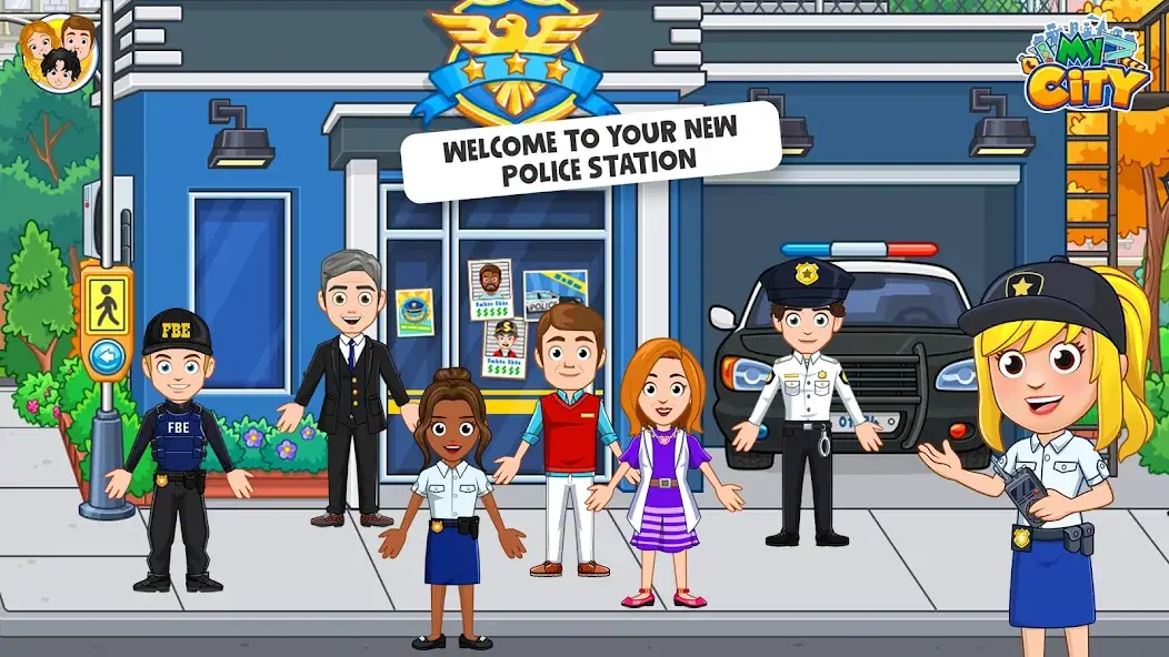 Download My City: Police Game for Kids MOD [Unlimited money] + MOD [Menu] APK for Android