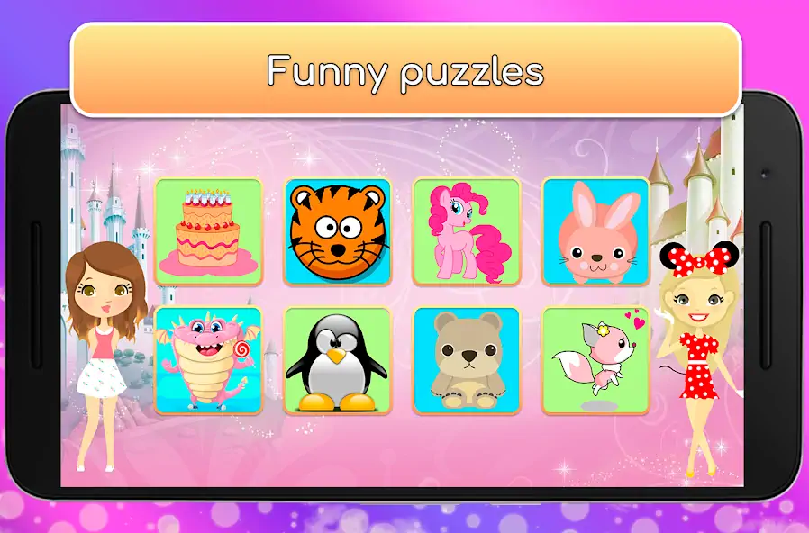 Download Kids Games for Girls. Puzzles MOD [Unlimited money/gems] + MOD [Menu] APK for Android