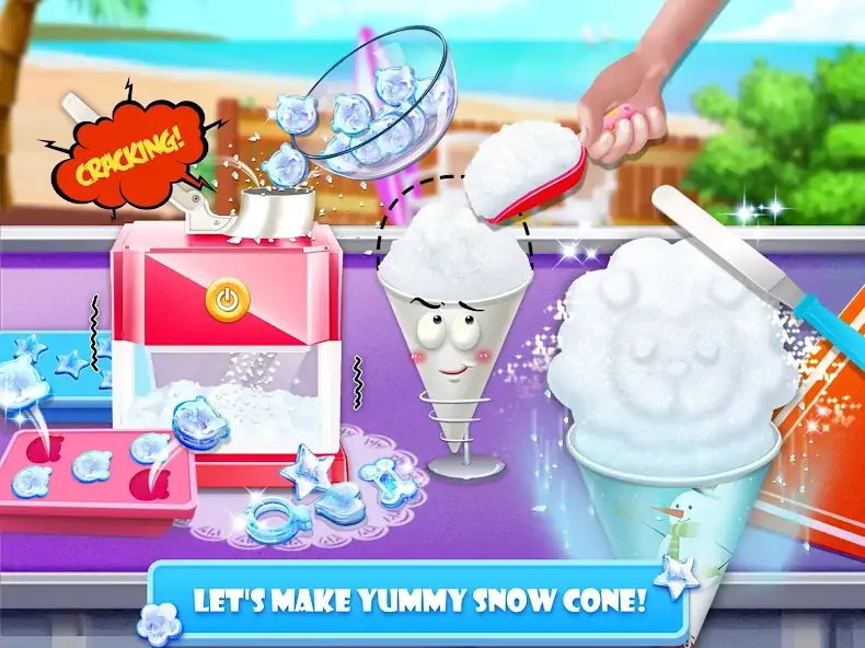 Download Snow Cone Maker - Frozen Foods MOD [Unlimited money] + MOD [Menu] APK for Android