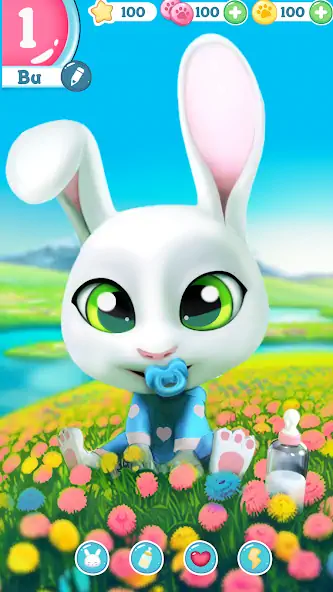 Download Bu Bunny - Cute pet care game MOD [Unlimited money/gems] + MOD [Menu] APK for Android