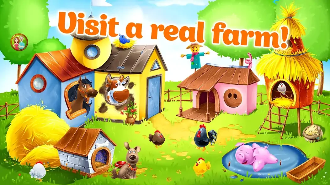 Download Kids Animal Farm Toddler Games MOD [Unlimited money/coins] + MOD [Menu] APK for Android