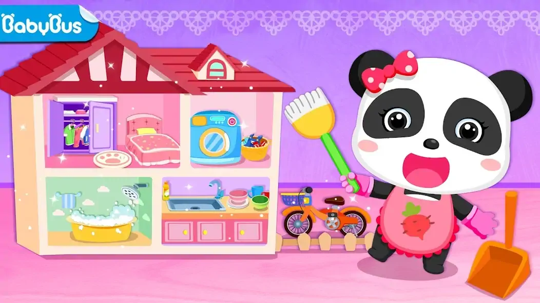 Download Baby Panda Happy Clean MOD [Unlimited money] + MOD [Menu] APK for Android