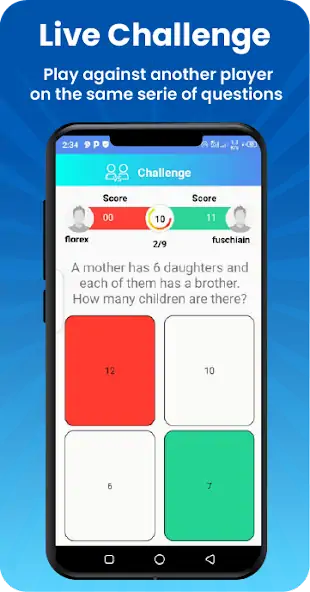 Download Vsquizz: Live quiz challenge MOD [Unlimited money/gems] + MOD [Menu] APK for Android