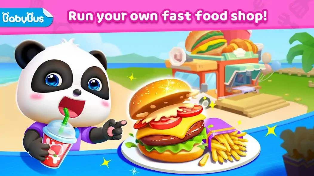 Download Little Panda's Fast Food Cook MOD [Unlimited money/coins] + MOD [Menu] APK for Android