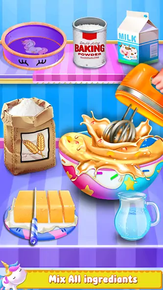 Download Unicorn Cake Maker-Bakery Game MOD [Unlimited money/gems] + MOD [Menu] APK for Android