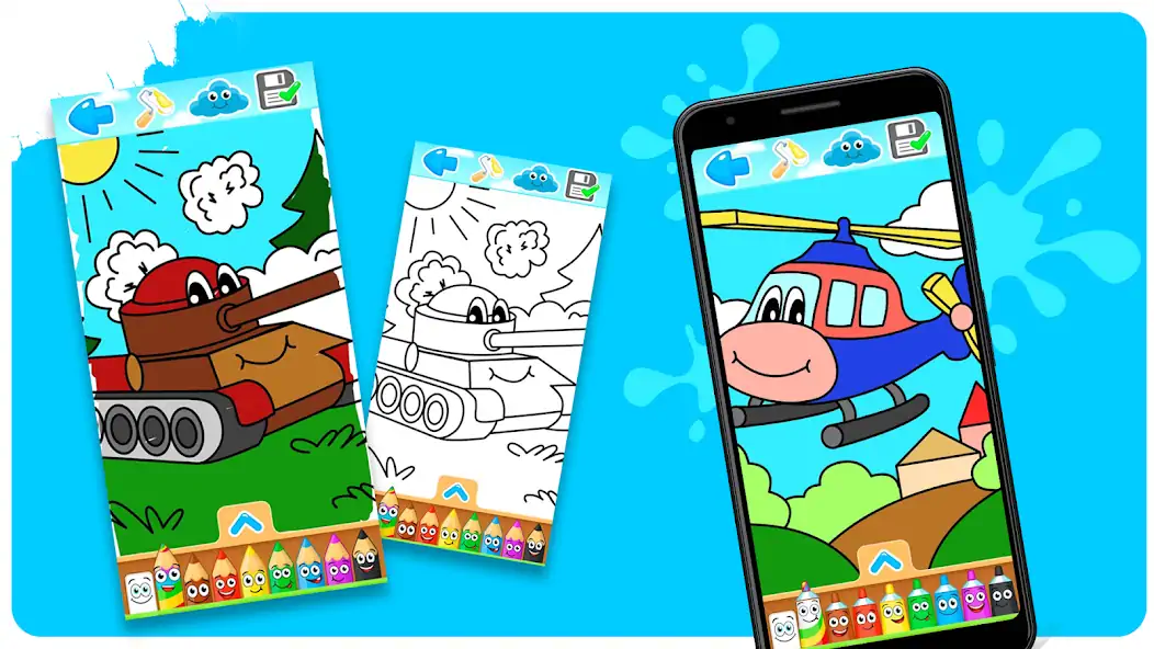 Download Transport coloring pages MOD [Unlimited money/gems] + MOD [Menu] APK for Android