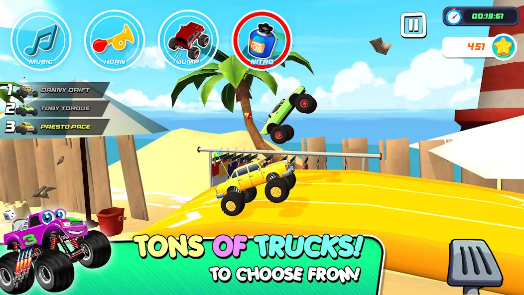 Download Monster Trucks Game for Kids 3 MOD [Unlimited money/gems] + MOD [Menu] APK for Android