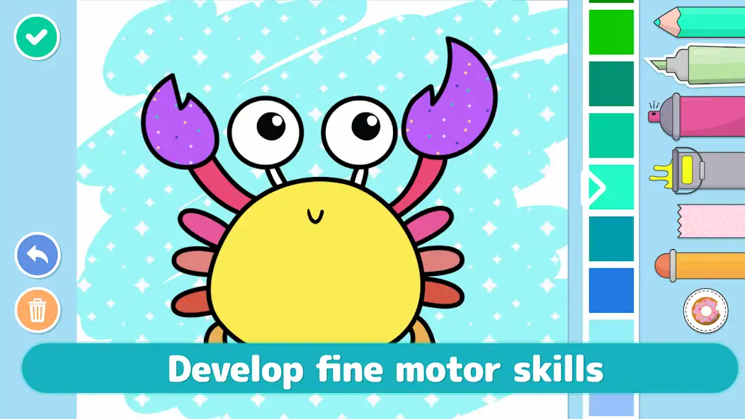Download Coloring games for kids Learn MOD [Unlimited money/gems] + MOD [Menu] APK for Android