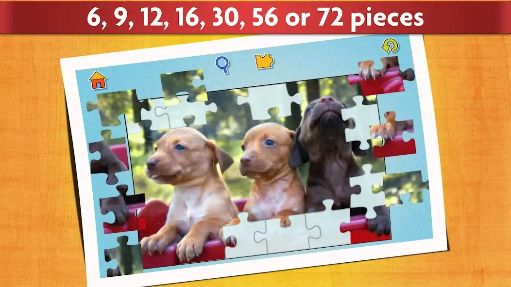 Download Dogs Jigsaw Puzzle Game Kids MOD [Unlimited money] + MOD [Menu] APK for Android