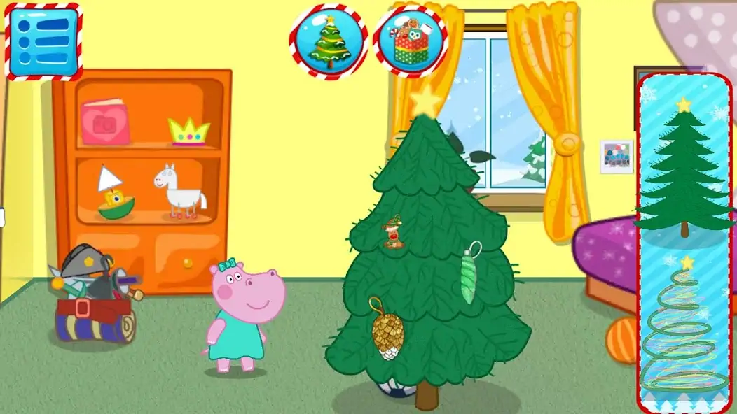 Download Santa Hippo: Christmas Eve MOD [Unlimited money/gems] + MOD [Menu] APK for Android
