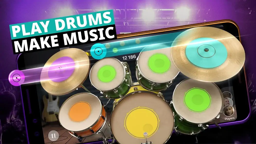 Download Drum Kit Music Games Simulator MOD [Unlimited money/gems] + MOD [Menu] APK for Android