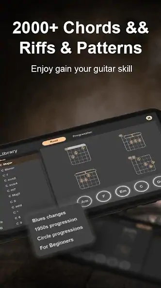 Download Real Guitar - Tabs and chords! MOD [Unlimited money] + MOD [Menu] APK for Android