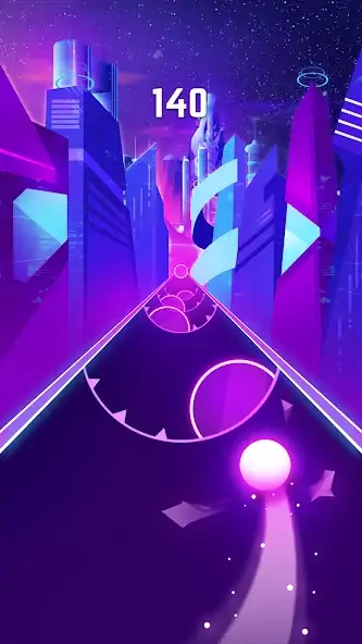 Download Beat Roller - Music Ball Race MOD [Unlimited money/gems] + MOD [Menu] APK for Android