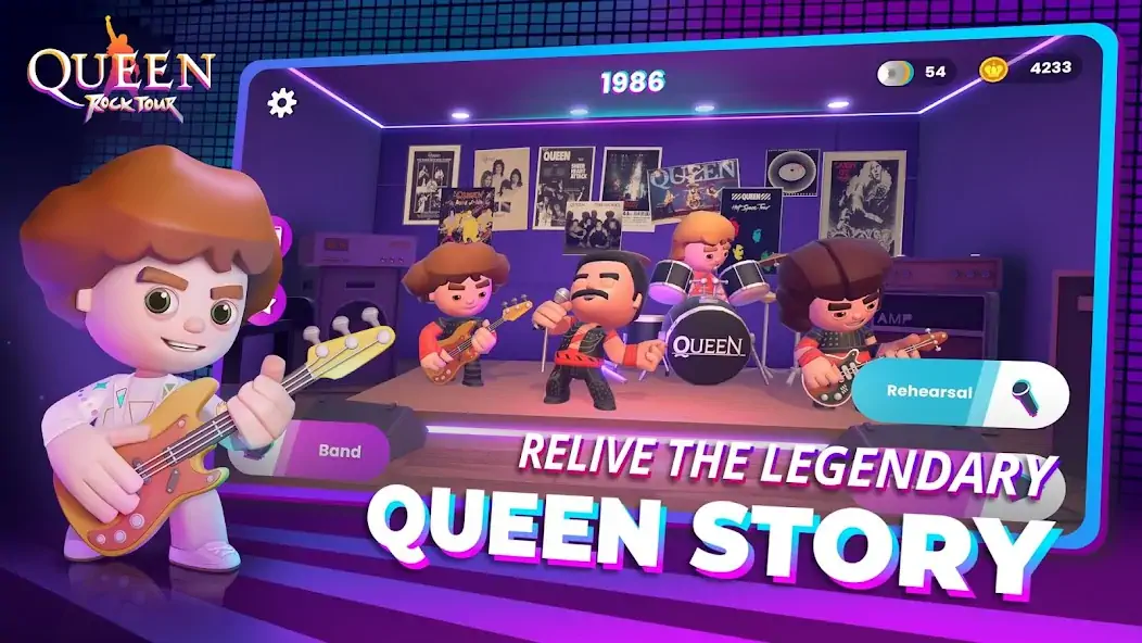 Download Queen: Rock Tour - The Officia MOD [Unlimited money/gems] + MOD [Menu] APK for Android