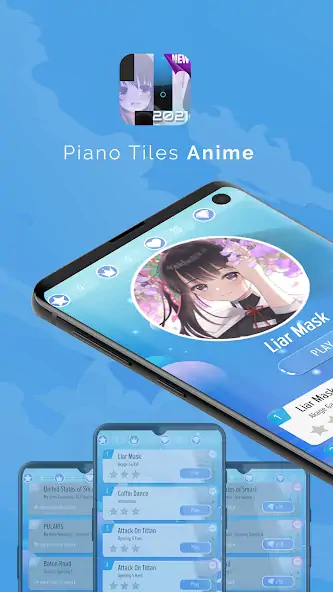 Download Piano Anime Tiles Music MOD [Unlimited money] + MOD [Menu] APK for Android