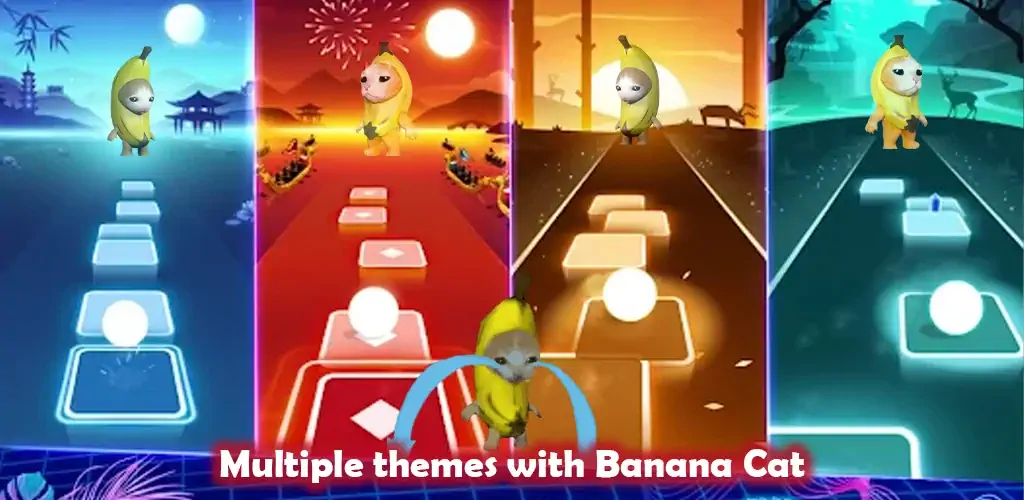 Download Banana Cat - Series Tiles Hop MOD [Unlimited money/gems] + MOD [Menu] APK for Android