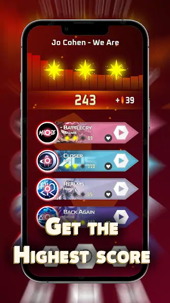 Download Dash'n'Beat - EDM Rhythm game MOD [Unlimited money/coins] + MOD [Menu] APK for Android