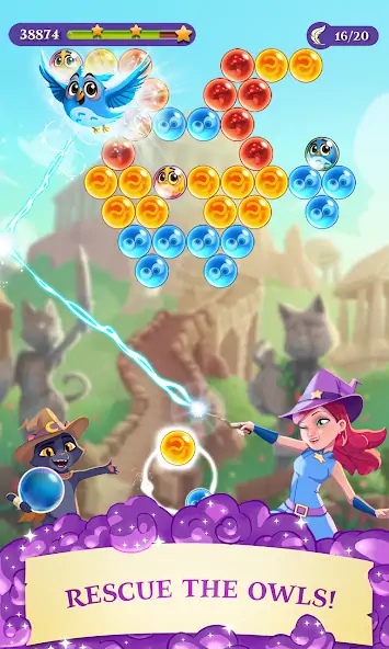 Download Bubble Witch 3 Saga MOD [Unlimited money/coins] + MOD [Menu] APK for Android