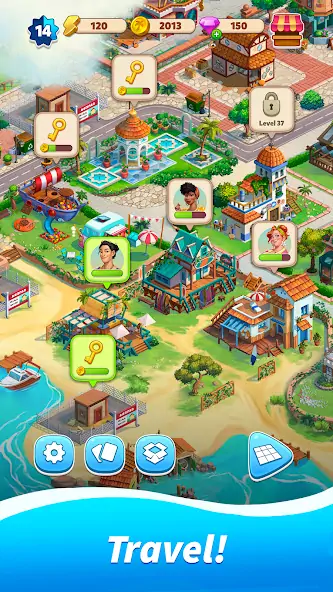Download Travel Town - Merge Adventure MOD [Unlimited money/coins] + MOD [Menu] APK for Android