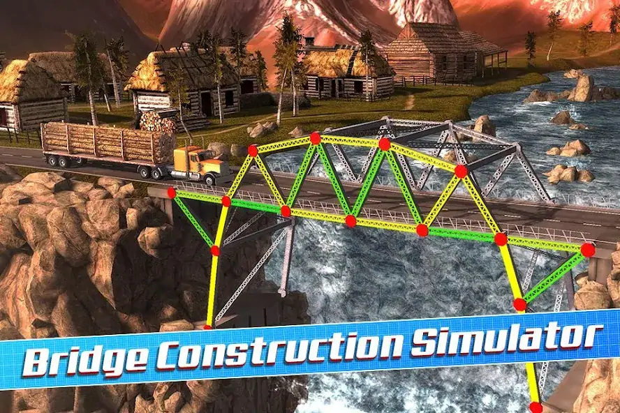 Download Bridge Construction Simulator MOD [Unlimited money/gems] + MOD [Menu] APK for Android