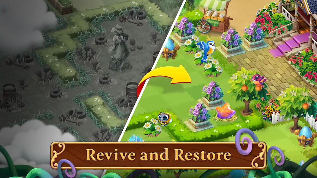 Download Merge Gardens MOD [Unlimited money] + MOD [Menu] APK for Android