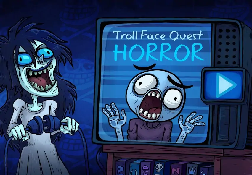 Download Troll Face Quest: Horror MOD [Unlimited money/gems] + MOD [Menu] APK for Android