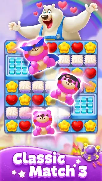 Download Sweet Candy Match: Puzzle Game MOD [Unlimited money/coins] + MOD [Menu] APK for Android