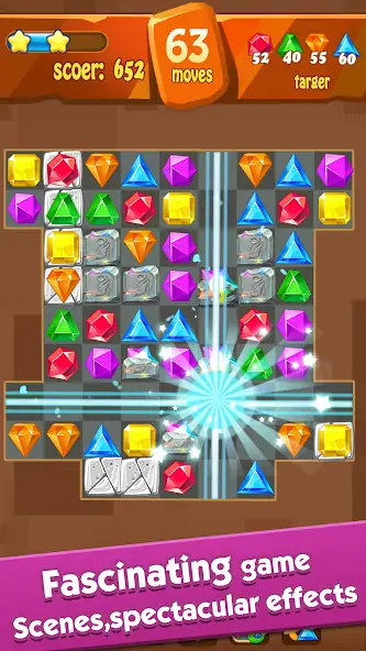 Download Jewels Classic - Crush Jewels MOD [Unlimited money/gems] + MOD [Menu] APK for Android