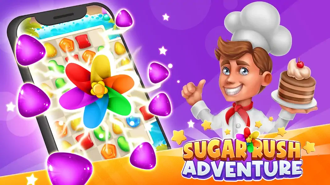 Download Sugar Rush Adventure MOD [Unlimited money/gems] + MOD [Menu] APK for Android