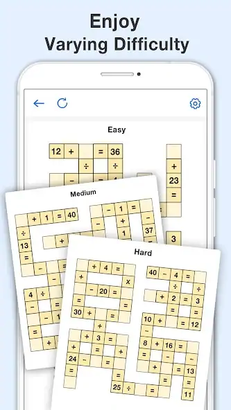 Download Math Crossword - Number Puzzle MOD [Unlimited money/coins] + MOD [Menu] APK for Android