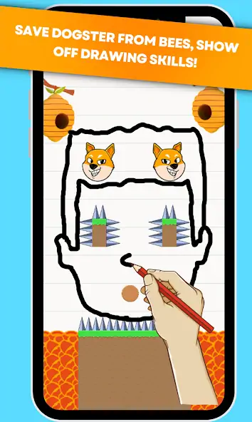 Download Save the Dogster- Draw to Save MOD [Unlimited money/gems] + MOD [Menu] APK for Android