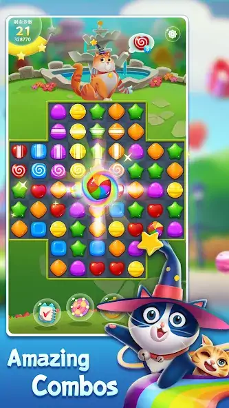 Download Candy Cat: Match 3 candy games MOD [Unlimited money] + MOD [Menu] APK for Android