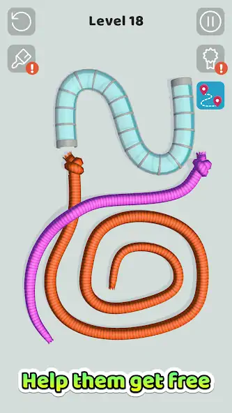 Download Tangled Snakes MOD [Unlimited money/gems] + MOD [Menu] APK for Android