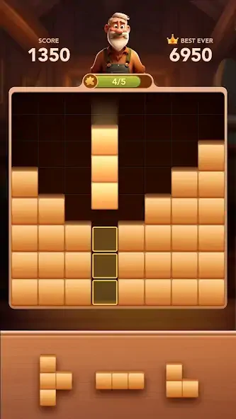 Download Wood Block - Block Puzzle Game MOD [Unlimited money/gems] + MOD [Menu] APK for Android