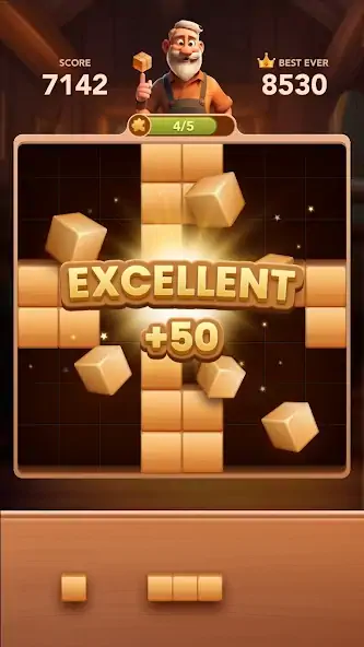 Download Wood Block - Block Puzzle Game MOD [Unlimited money/gems] + MOD [Menu] APK for Android