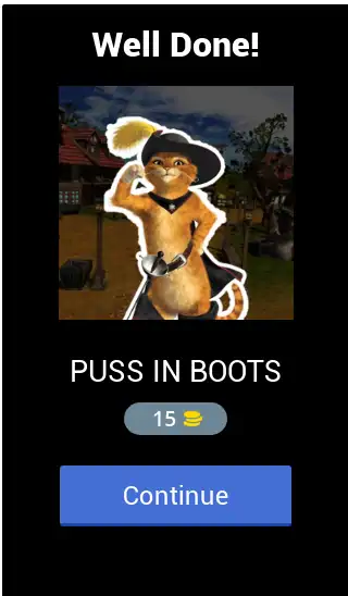 Download Puss in Boots Quiz MOD [Unlimited money/gems] + MOD [Menu] APK for Android