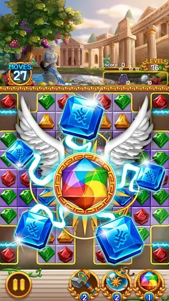Download Jewel Athena: Match 3 blast MOD [Unlimited money/gems] + MOD [Menu] APK for Android
